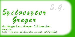 szilveszter greger business card